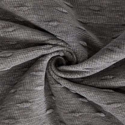 Textured Throw Blanket with 3D Dobby Weave, Minimalist Furniture Protector for Couch
