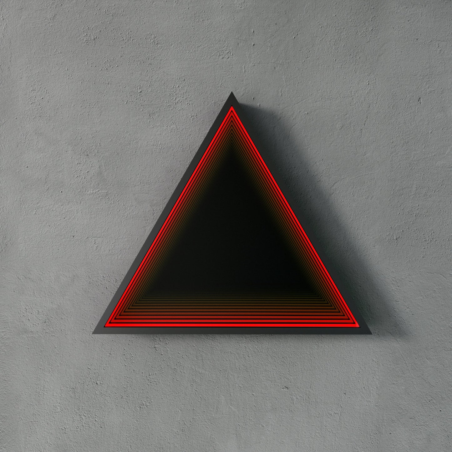 3D Triangle Mirror Light