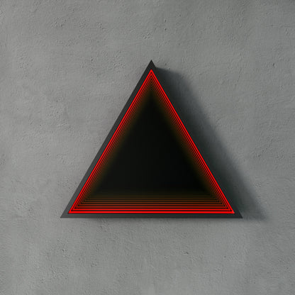 3D Triangle Mirror Light