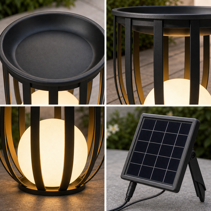 Outdoor Solar Power LED Plant Stand