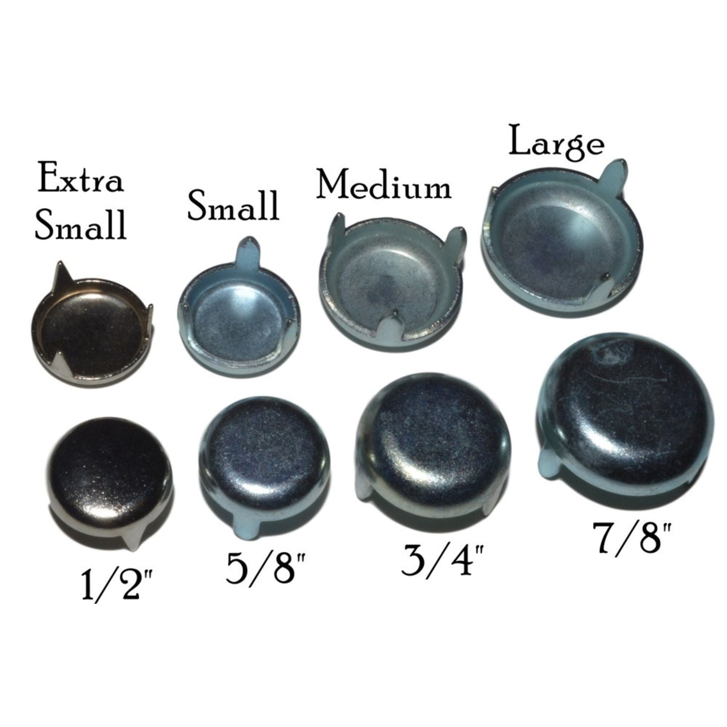 Furniture Glides, 3 Prong, Steel