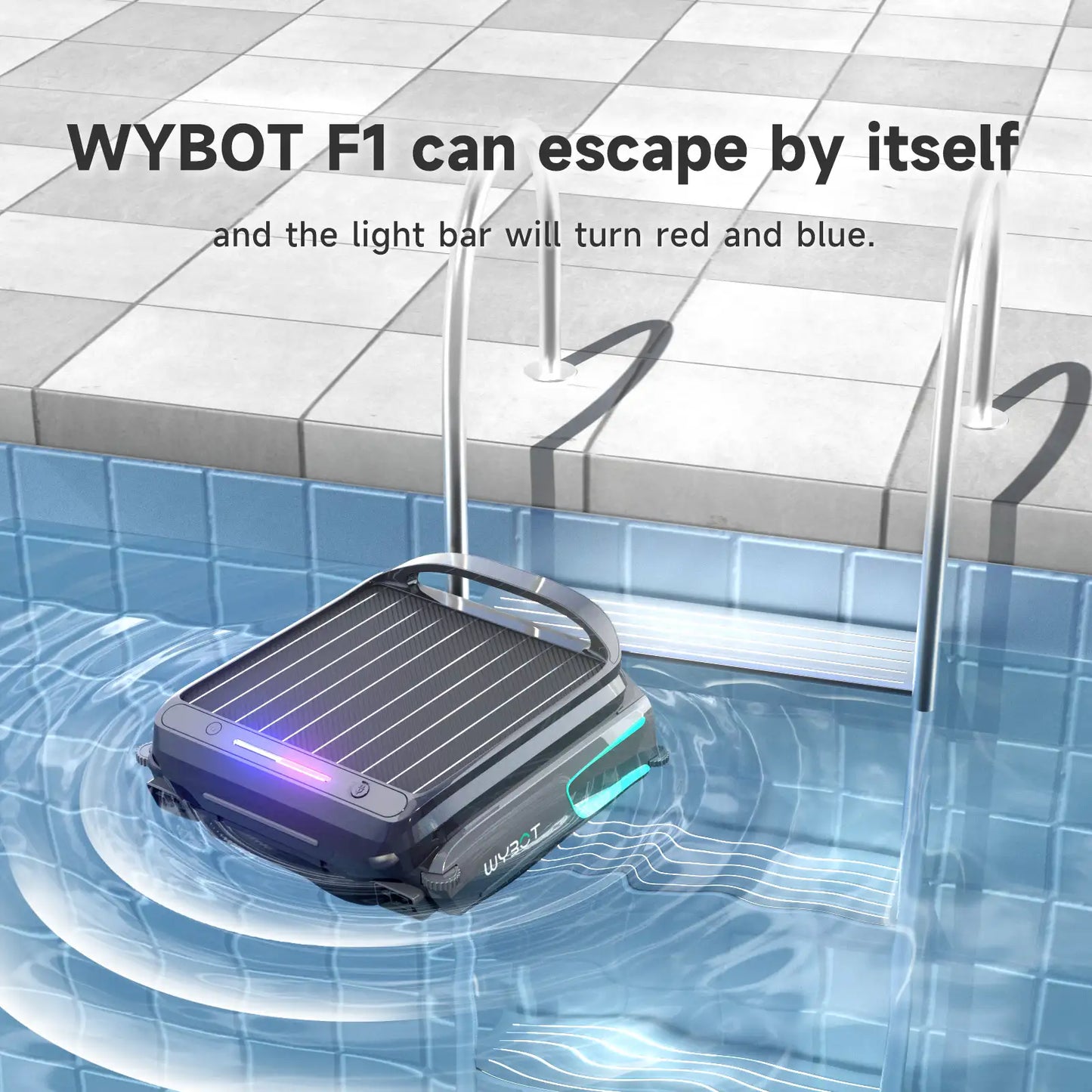 F1 Pool Skimmer Solar Powered Robotic Cleaner