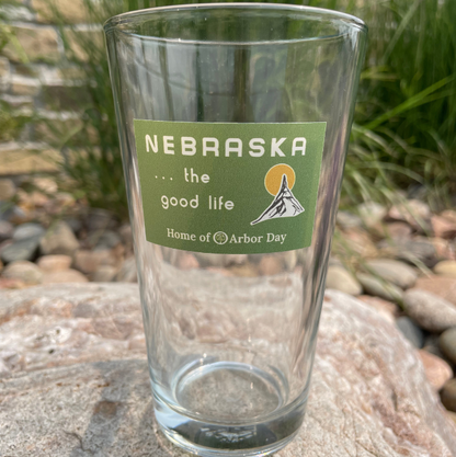 The Good Life Sign Pint Glass | 16 oz | Nebraska State Historical Society