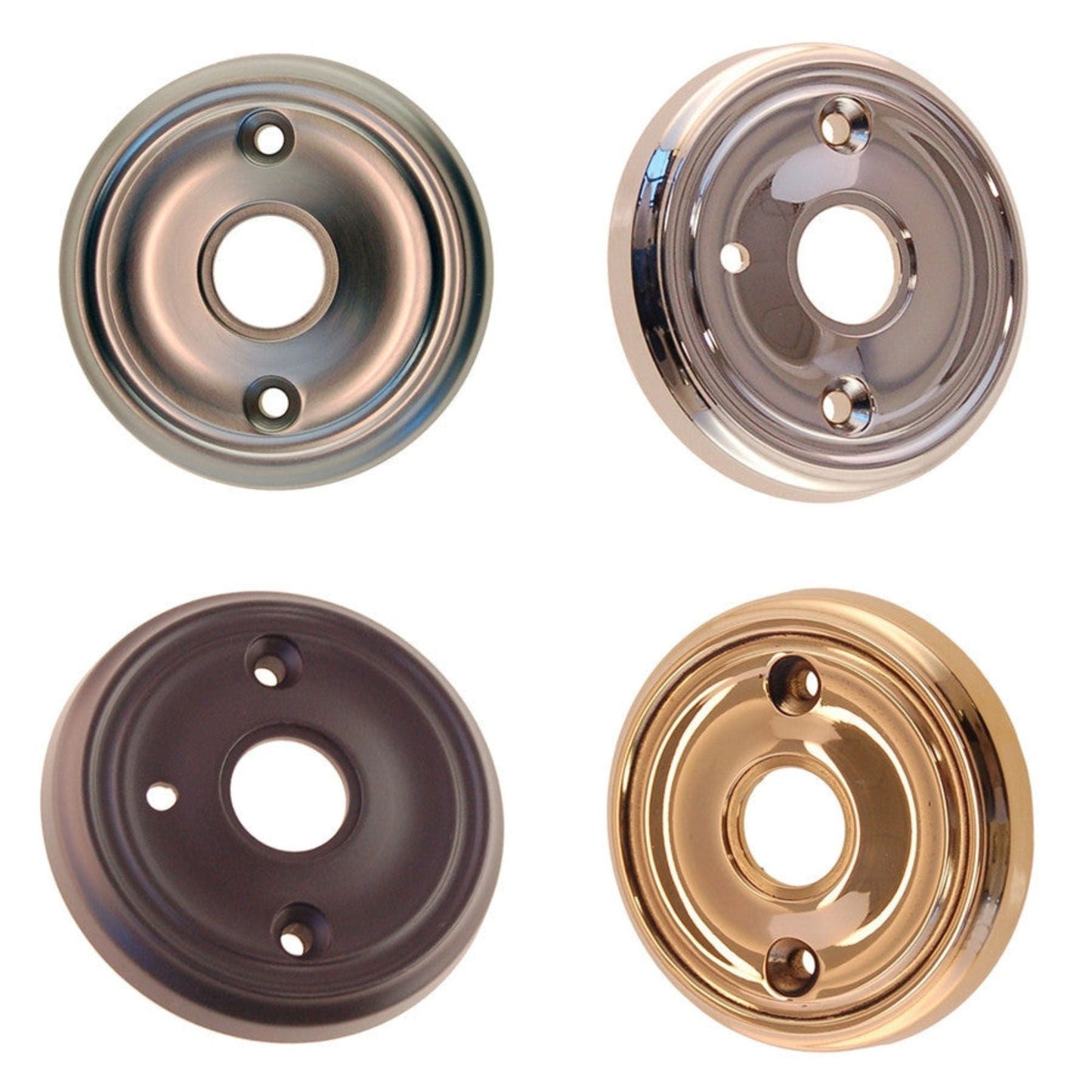 Doorknob Rosette with Beveled Detailing