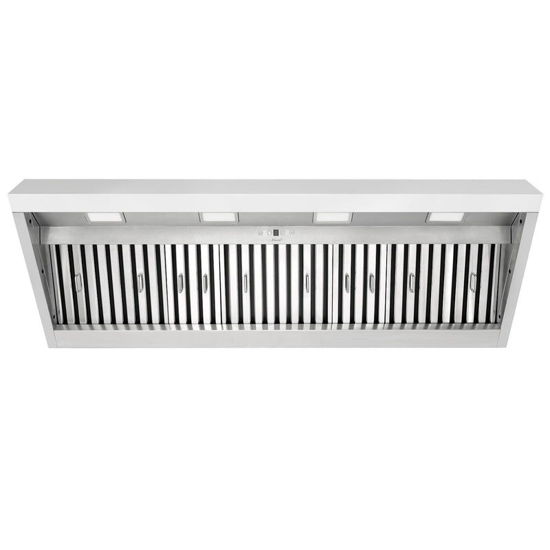 54" Range Hood Insert, Ultra Quiet Stainless Steel 8" Ducted with 1200 CFM Powerful Suction-NX-19IL-54