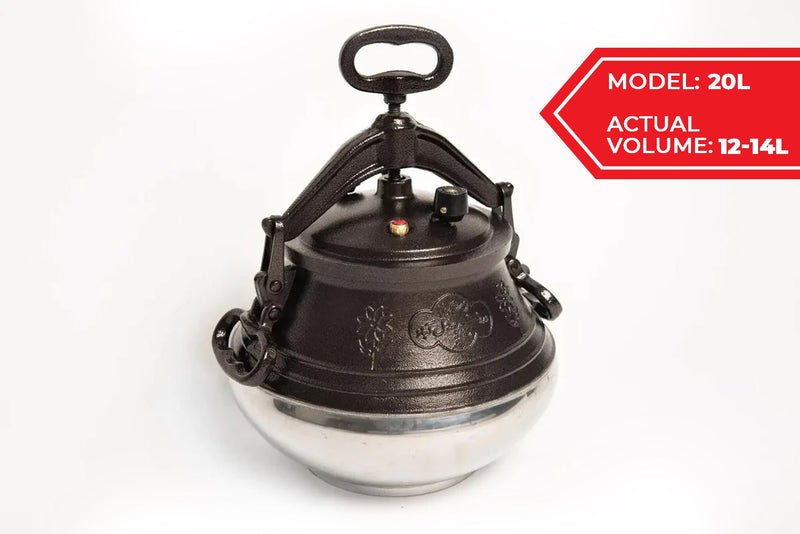 Pressure Cooker Afghan Cauldron 20L - Premium Camping Cookware