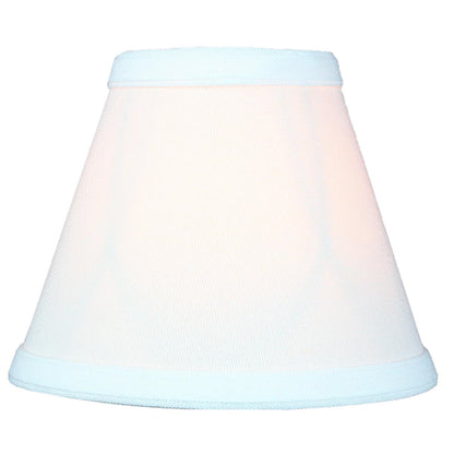 6"W x 5"H Set of 6 Chandelier White Linen Clip-On Lampshade