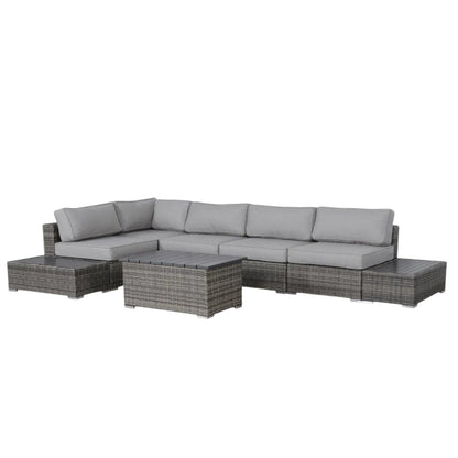 Stylish Entertainment Sectional Set, Outdoor Living