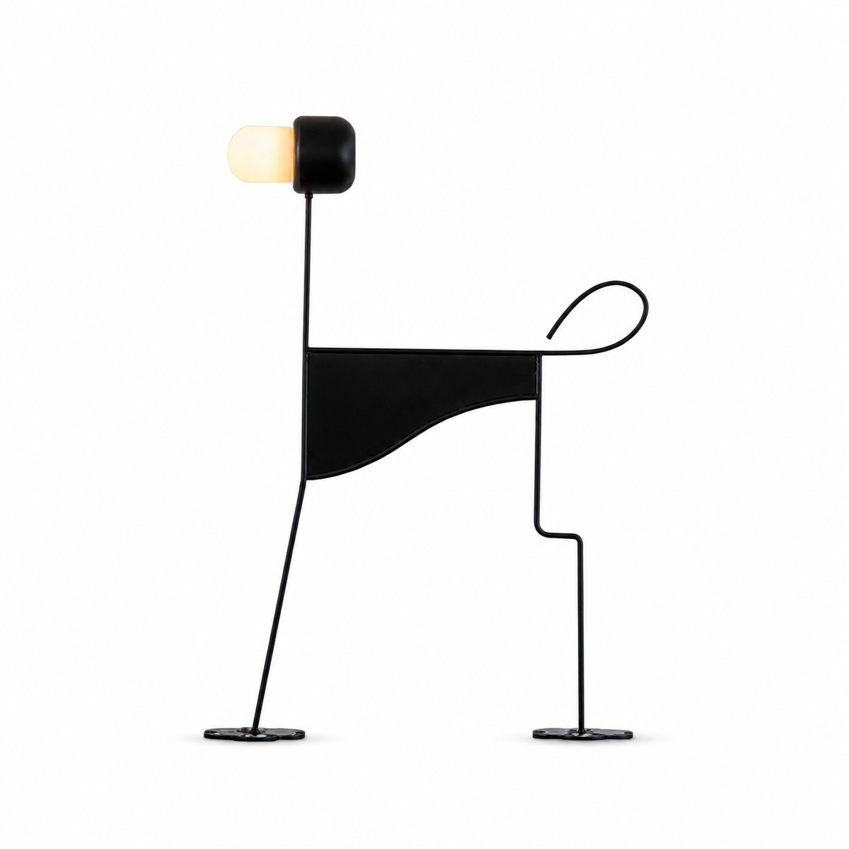 Pavlo Sculptural Dog Floor Lamp