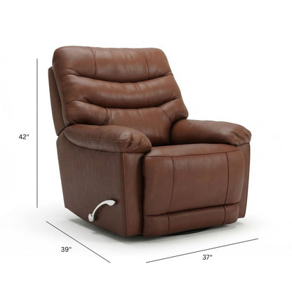 Oslo Antelope - Swivel Glider Recliner With Manual Footrest