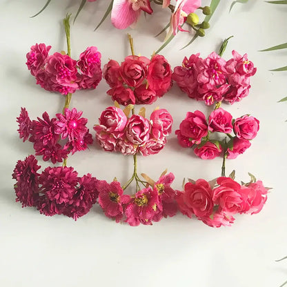 200pcs mixed rose red flower stamen bundle bedroom diy decor