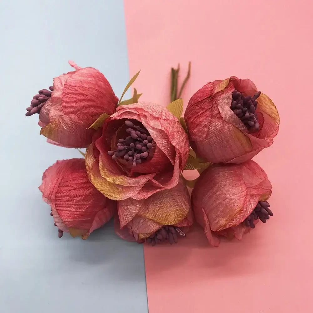 200pcs mixed rose red flower stamen bundle bedroom diy decor