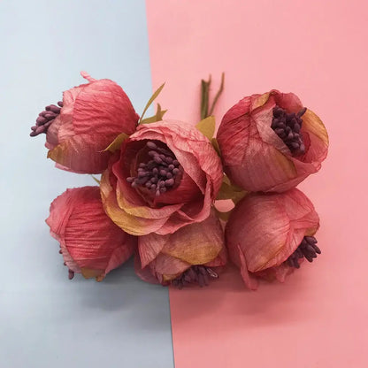 200pcs mixed rose red flower stamen bundle bedroom diy decor