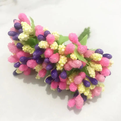 200pcs mixed rose red flower stamen bundle bedroom diy decor