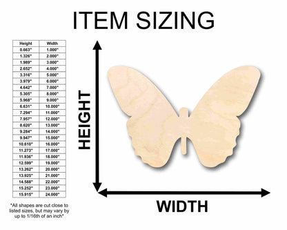 Unfinished Wood Butterfly Silhouette - Craft- up to 46" DIY
