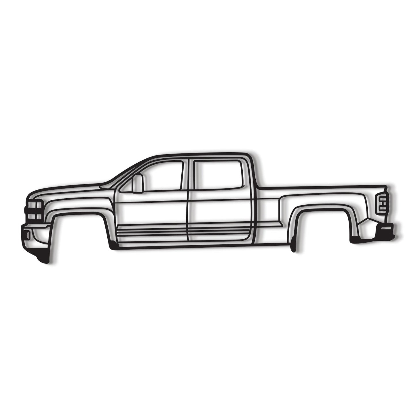 2015 Silverado 2500HD Metal Car Wall Art - MT0516