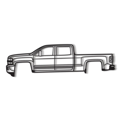 2015 Silverado 2500HD Metal Car Wall Art - MT0516