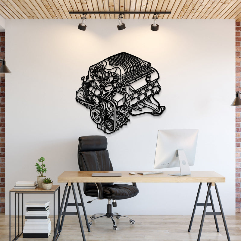 2018 Challenger HEMI Metal Engine Block Wall Art - MTEB-0002
