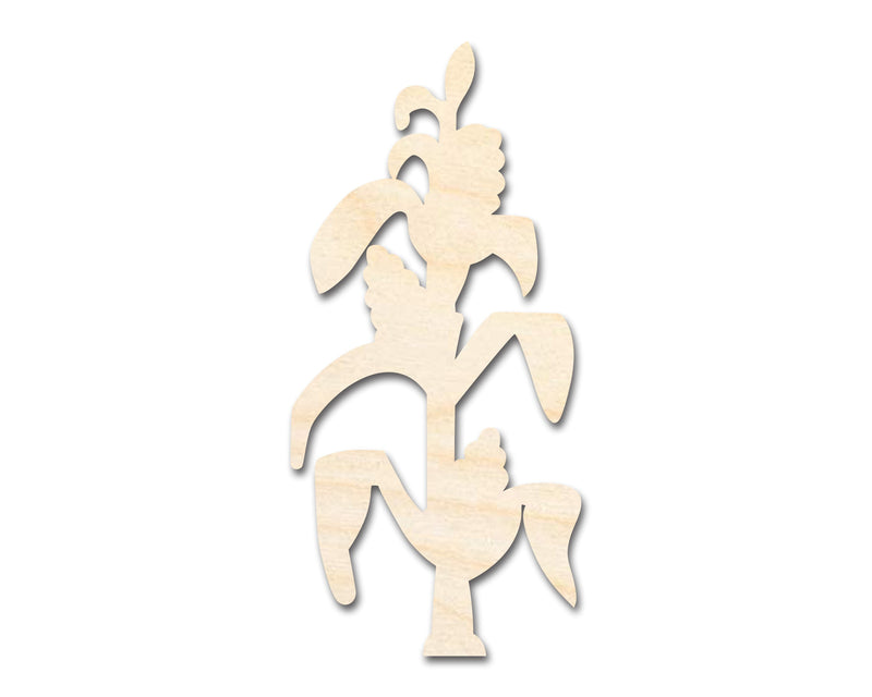 Unfinished Wood Corn Stalk Shape | Craft Cutout | up to 46" DIY