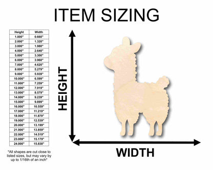 Unfinished Wood Cute Sheep Silhouette - Craft- up to 46" DIY