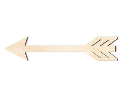 Unfinished Wood Decorative Arrow Shape | Craft Cutout | up to 46" DIY