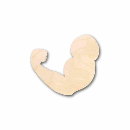 Unfinished Wood Flexing Arm Silhouette - Craft- up to 46" DIY
