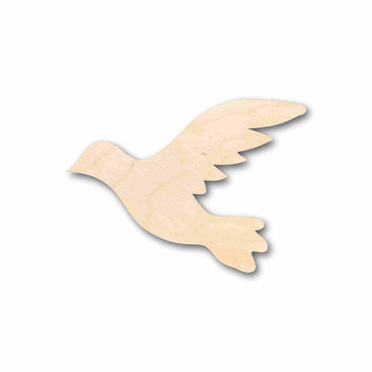 Unfinished Wood Flying Dove Pigeon Bird Silhouette - Craft- up to 46" DIY