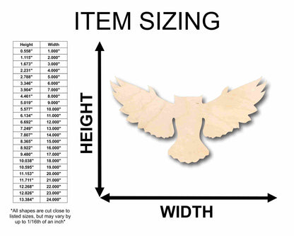 Unfinished Wood Flying Owl Silhouette - Craft- up to 46" DIY