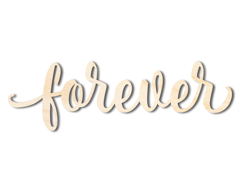 Unfinished Wood Forever Shape - Word Craft - up to 46"