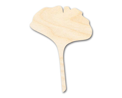 Unfinished Wood Gingko Leaf Shape | Craft Cutout | up to 46" DIY