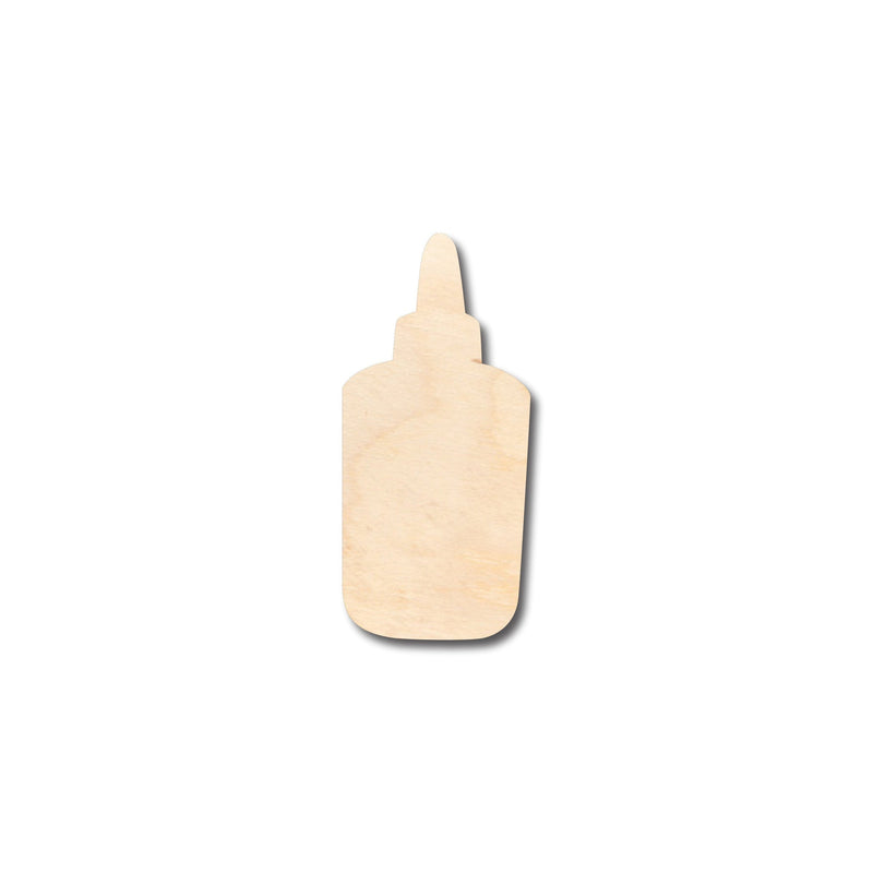 Unfinished Wood Glue Bottle Shape - Craft - up to 46" DIY