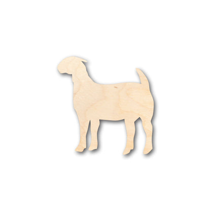 Unfinished Wood Goat Boer Farm Animal Shape - Craft - up to 46" DIY