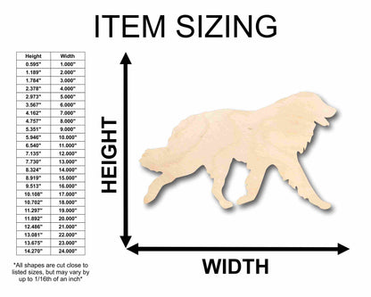 Unfinished Wood Great Pyrenees Dog Silhouette - Craft- up to 46" DIY