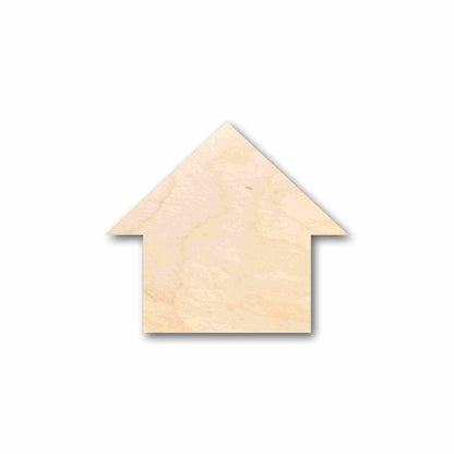 Unfinished Wood House Silhouette - Craft- up to 46" DIY