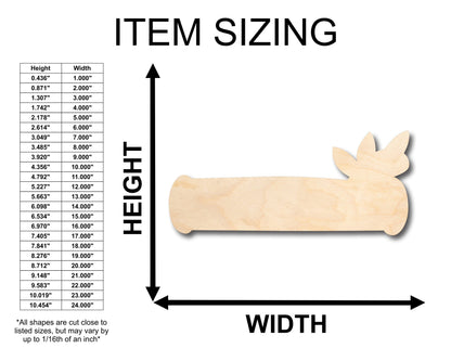 Unfinished Wood Log Sign Shape - Craft - up to 46" DIY