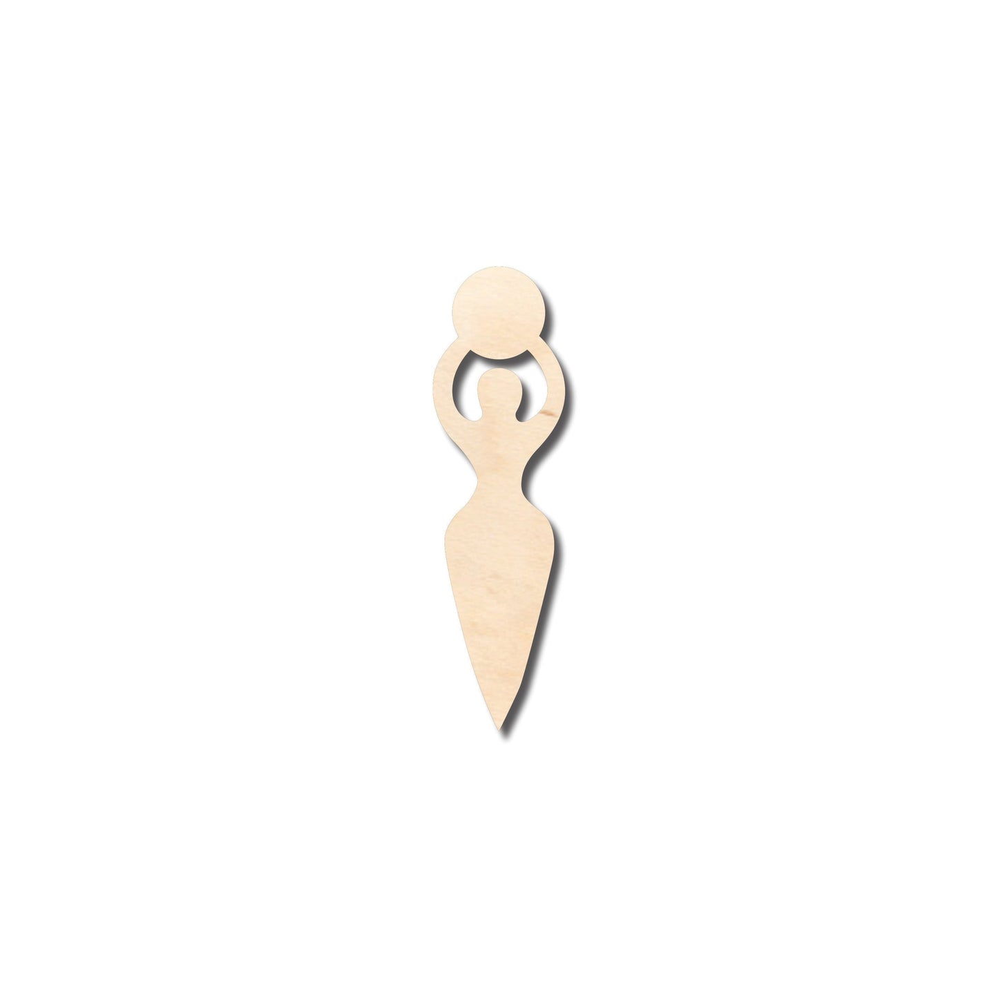 Unfinished Wood Moon Goddess Shape - Craft - up to 46" DIY