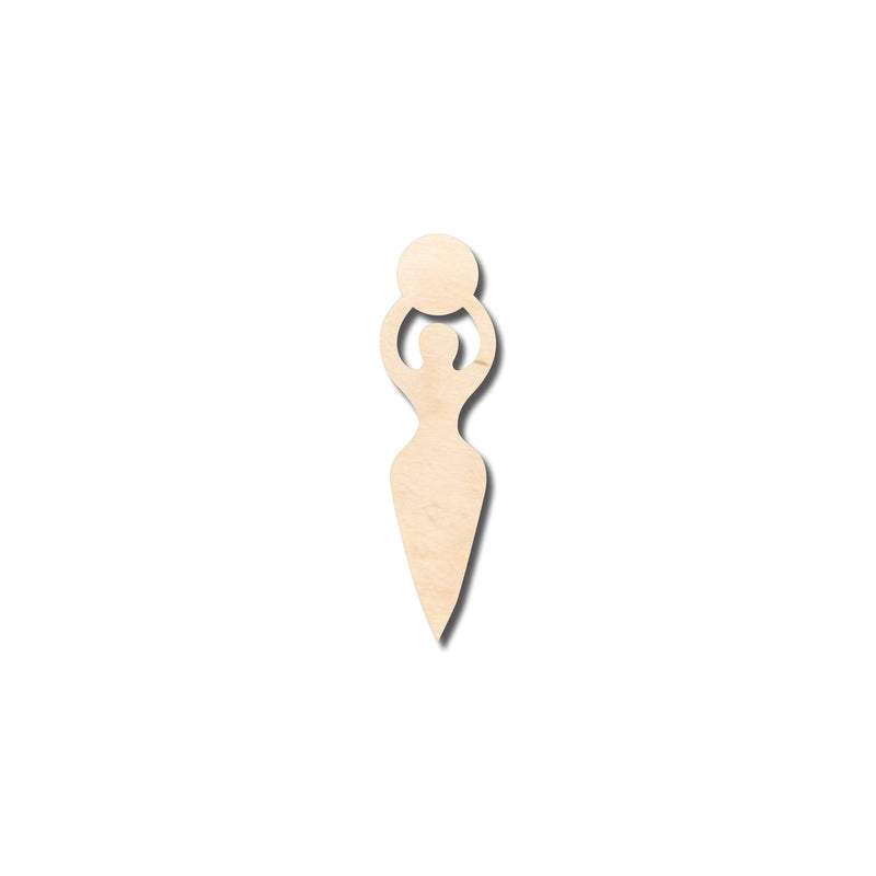 Unfinished Wood Moon Goddess Shape - Craft - up to 46" DIY