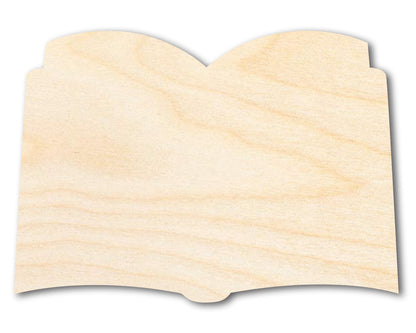 Unfinished Wood Open Book Silhouette - Craft - up to 46" DIY