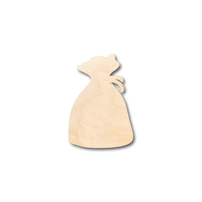 Unfinished Wood Pouch Hand Dice Bag Shape - Craft - up to 46" DIY