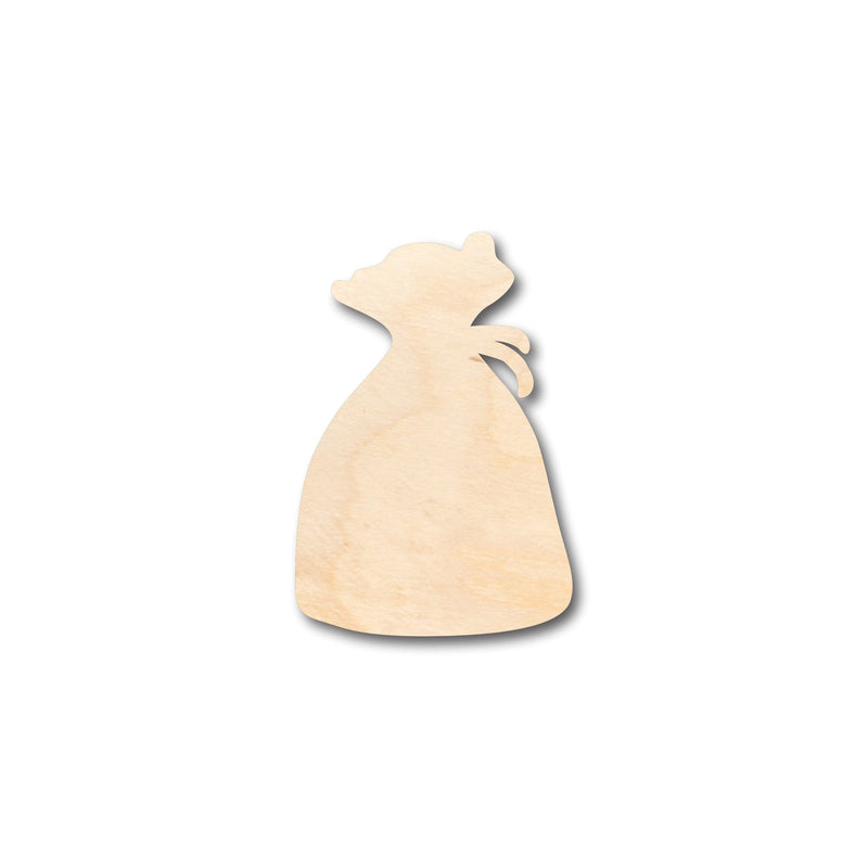 Unfinished Wood Pouch Hand Dice Bag Shape - Craft - up to 46" DIY