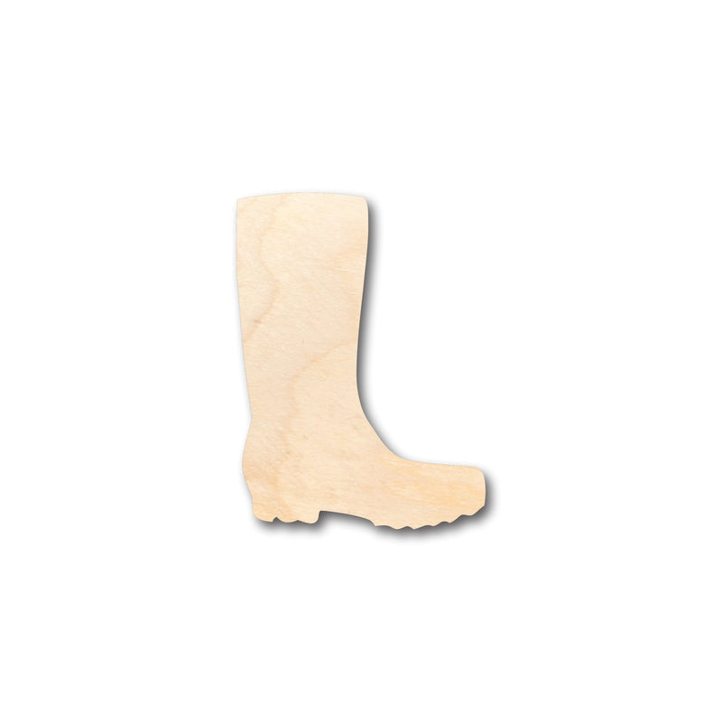 Unfinished Wood Rain Mud Boot Shape - Craft - up to 46" DIY