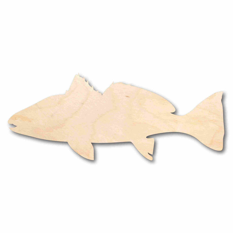 Unfinished Wood Red Drum Fish Silhouette - Craft- up to 46" DIY