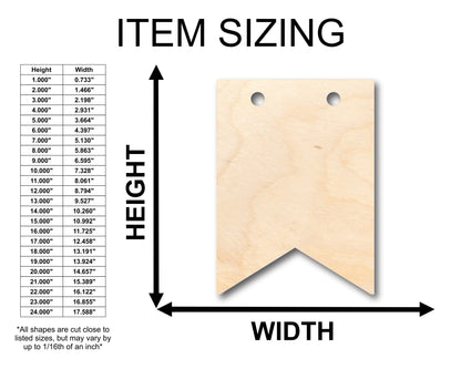 Unfinished Wood Rope Sign Banner Plaque Shape - Craft - up to 46" DIY