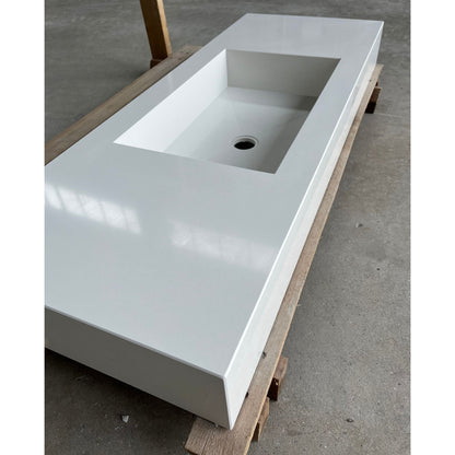 CUSTOM PURE WHITE QUARTZ SINK (QU-056)