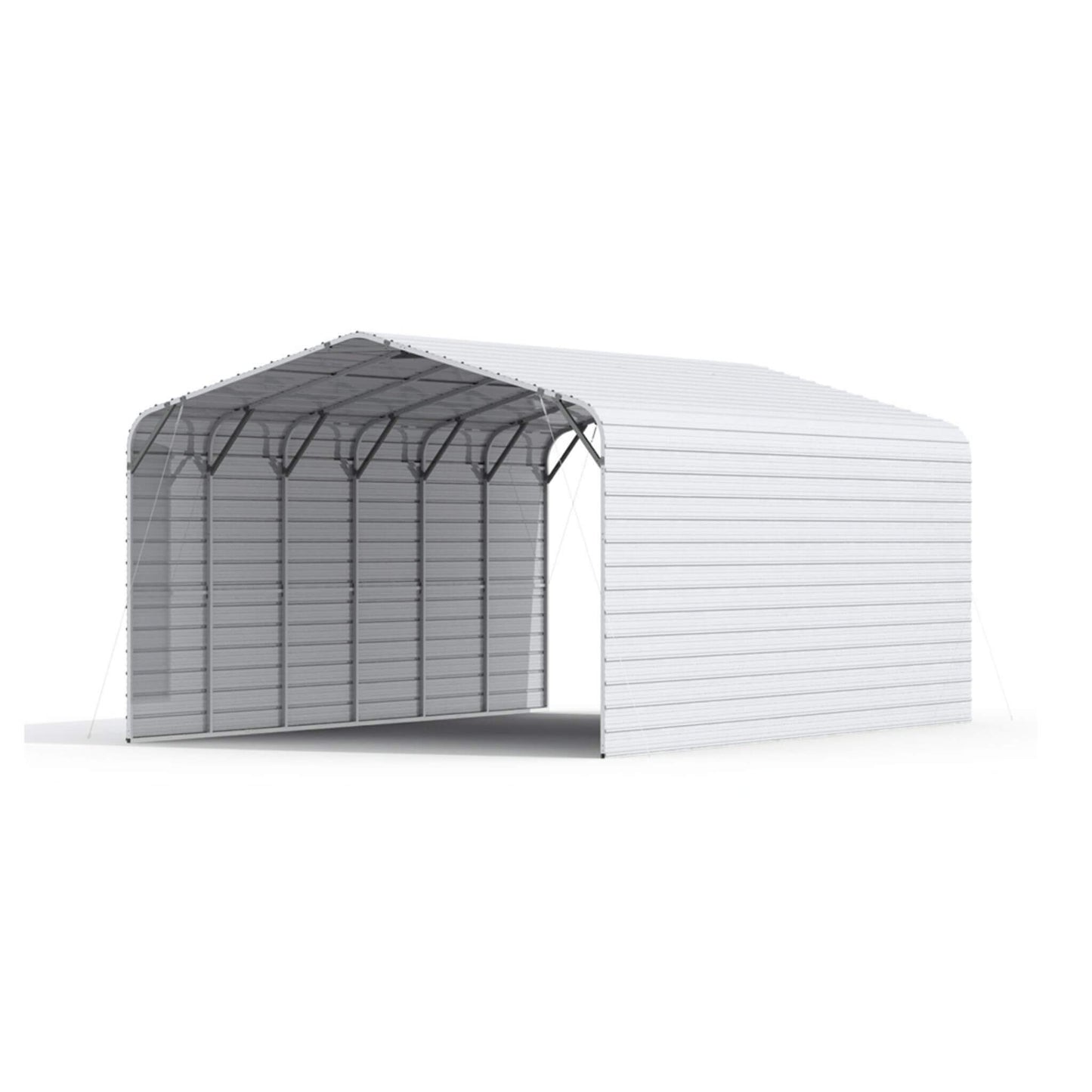 [20X30FT] Heavy-Duty Outdoor Galvanized Steel Carport (SAK21596)