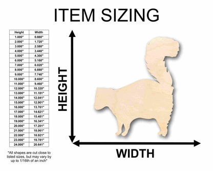 Unfinished Wood Skunk Silhouette - Craft- up to 46" DIY