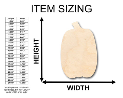 Unfinished Wood Tall Pumpkin Shape - Craft - up to 46" DIY