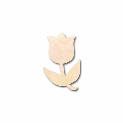 Unfinished Wood Tulip Flower Silhouette - Craft- up to 46" DIY