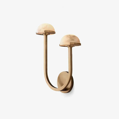 Mushroom Alabaster Wall Sconce