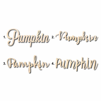 Pumpkin Sign Unfinished Wood Cutout Home Decor DIY